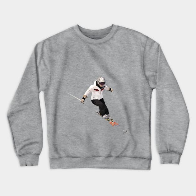 skiing Crewneck Sweatshirt by kira